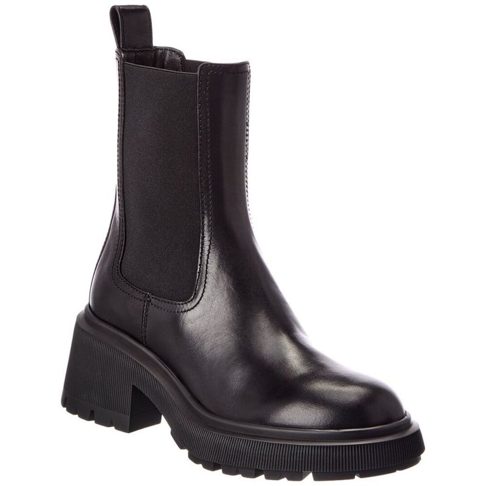 Jimmy Choo Tamia Leather Chelsea Boot, Black